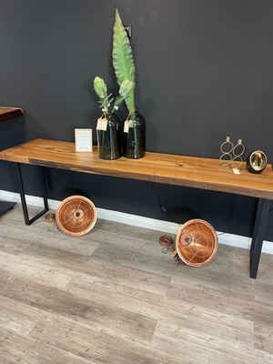 Sideboard Walnuss Massivholz Baumstamm