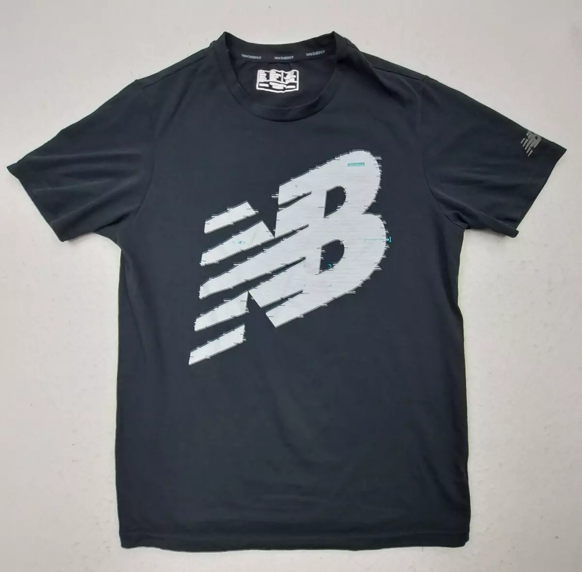 Lightweight Big New Graphic T-Shirt Balance Logo Running Medium Mens eBay | Black