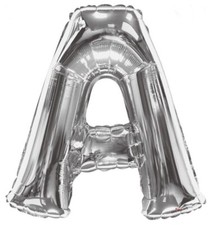 New Letter  A  Silver Foil Jumbo Balloon 40 Inch Birthday Wedding