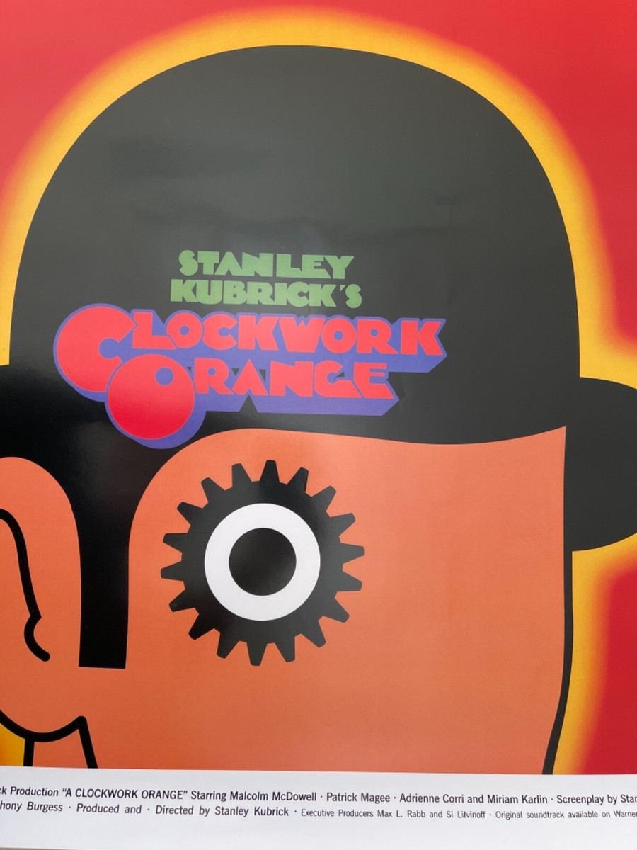 CLOCKWORK ORANGE',STANLEY KUBRICK, RARE 1990's POSTER | eBay UK