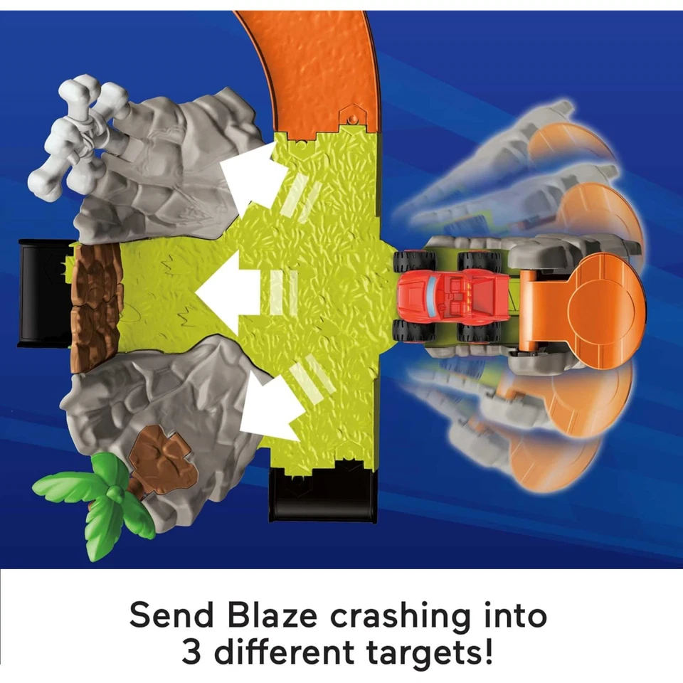 Blaze & The Monster Machines Race Track Stunt Set & Monster Truck Fisher-Price - Image 4 of 4