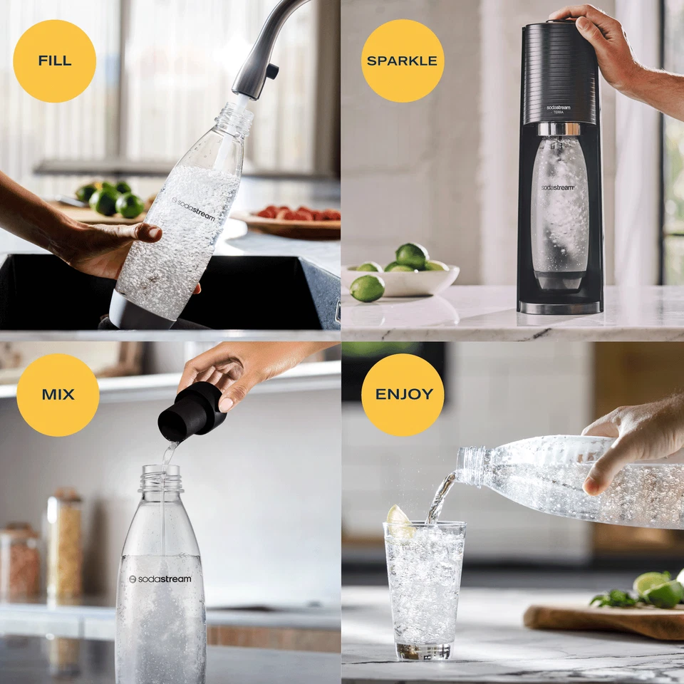 Sodastream Terra™ Sparkling Water Maker (including Pepsi Flavours & 3 bottles) - Image 3 of 4
