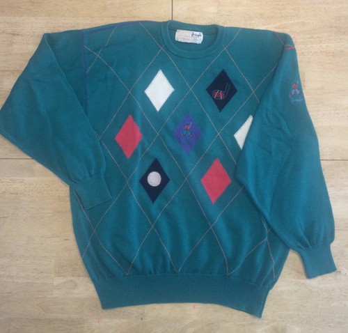 Mens Nick Faldo Golf Sweater L Pringle 