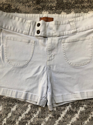 Lee Jeans One True Fit Shorts Womens 13/14 Medium Mid Rise Inseam 4”  Khaki