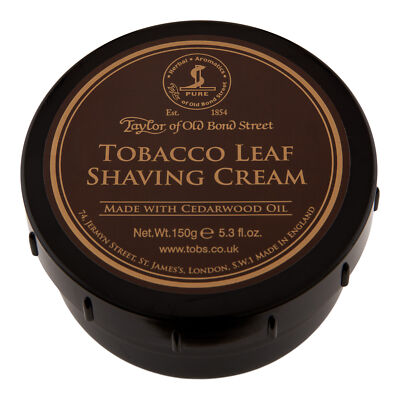 Taylor of Old Bond Street Tobacco Leaf Shaving Cream 150 g. Shaving Cream &  Gel