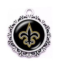 Football Charm, Charm For DIY Projects, Round Charm,