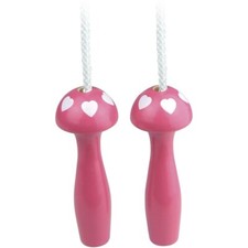Corde à sauter Cœurs en bois laqué - Vilac