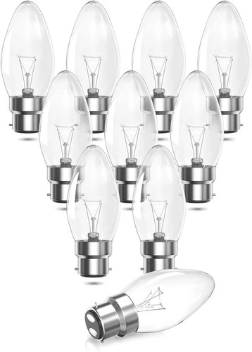 Halogen Candle Bulb 42w (60w) Watt BC B22d Eco Lamp Bayonet Cap Fitting 10 Pack - Picture 3 of 4