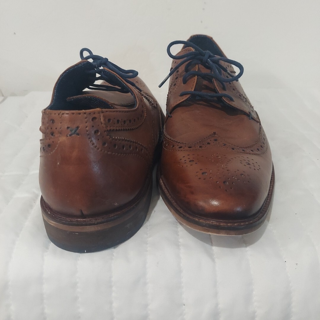 SAOLA 241460 PFi60 SCARPA UOMO JAMESON 13 PELLE MARRONE CHIARO MADE IN ITALY BY JOHNSTON & MURPHY