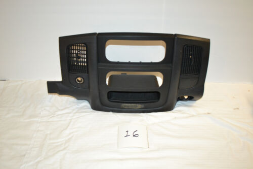 2002-2005 dodge ram tableau de bord garniture radio lunette climatisation centre évents oem gris charbon de bois - Photo 1 sur 3