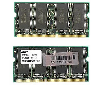 Ordenador HP SO-DIMM memoria (RAM) 256 MB de capacidad por módulo