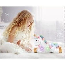 FAO Schwarz 17 Unicorn Plush Stuffed Glow LED Color Changing Night Light Up