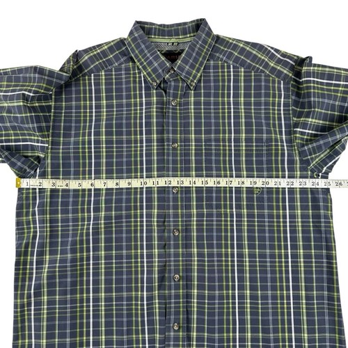 Ariat Plaid Long Sleeve Button Down Western Shirt Men’s Size XL Gray Green - Picture 4 of 11