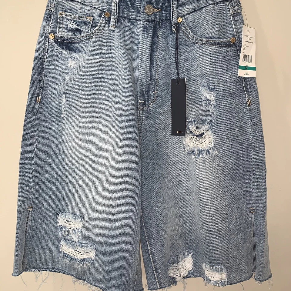 宽松牛仔裤 Grunge Y2K Distressed 尺寸 24 $128 滑冰者 新习惯 — 第 3/4 张图片