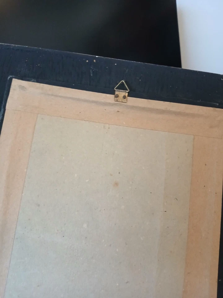 Cottage Core Hand-Painted Floral Wood Wall Mirror With Oval Glass Vintage Style - Image 4 of 4