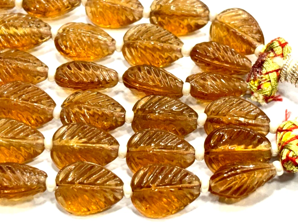 Espesartita Zafiro Pera Tallado 10X14-11X15 MM Cuentas 18" pulgadas 1 Collar 3 Capas Foto 4 de 4