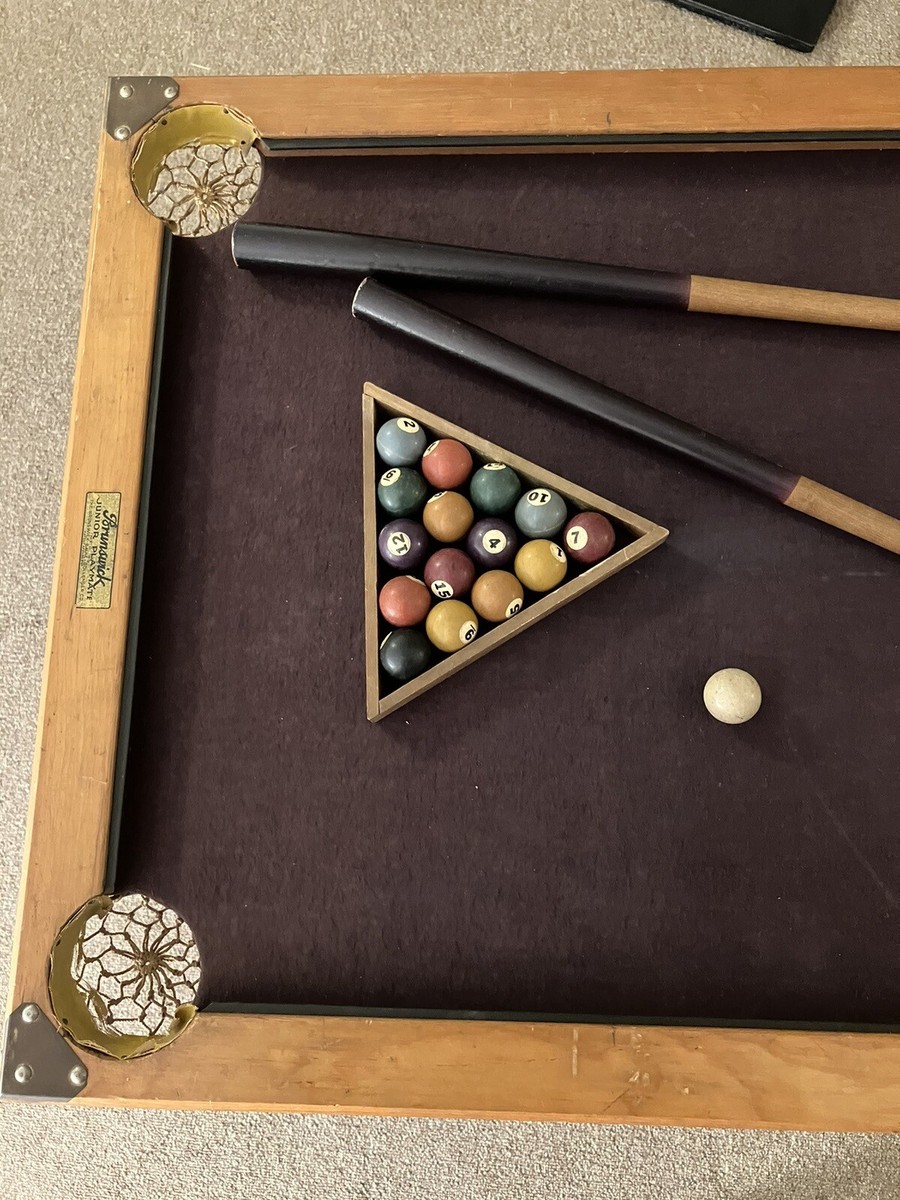 1920s～1930s vintageoverall 濃紺 片ポケ ダブルフック Vintage 1929 Brunswick Balke Collender Junior Pool Billiards Table