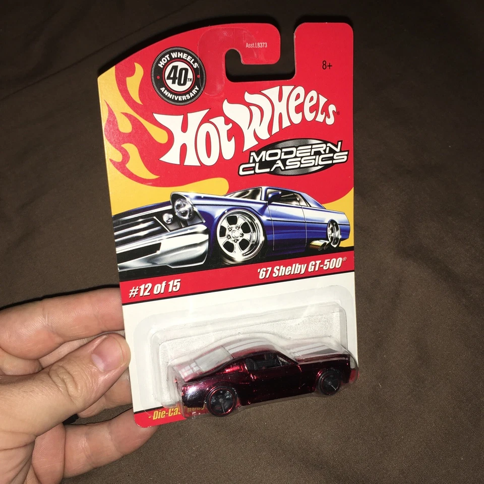 HOT WHEELS MODERN CLASSICS #12/15 '67 SHELBY GT-500 RED W+ - Image 2 of 4