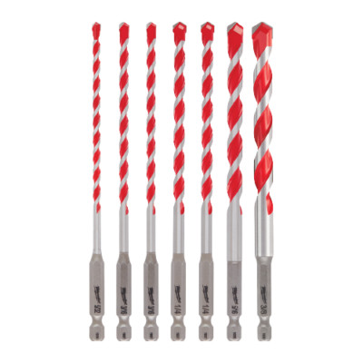 Milwaukee 48-20-9052 SHOCKWAVE™ 7-PC Carbide Hammer Drill