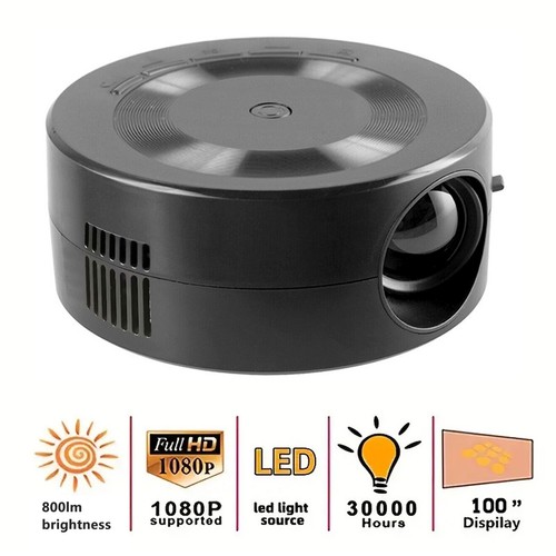 Mini LED Projector 1080p Built In Speaker Portable Small Home Projector GHB