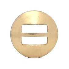 Slotted Concho 70/30 Brass Smooth 1" 1350-04