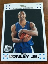 MIKE CONLEY, Jr., 2007-08 TOPPS 50th ANNIVERSARY INSERT #4 of 14, ROOKIE CARD