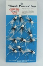 Betts 401-10-1 Marathon Bug Popper Size 10 White Head Red Eye Pk of 12