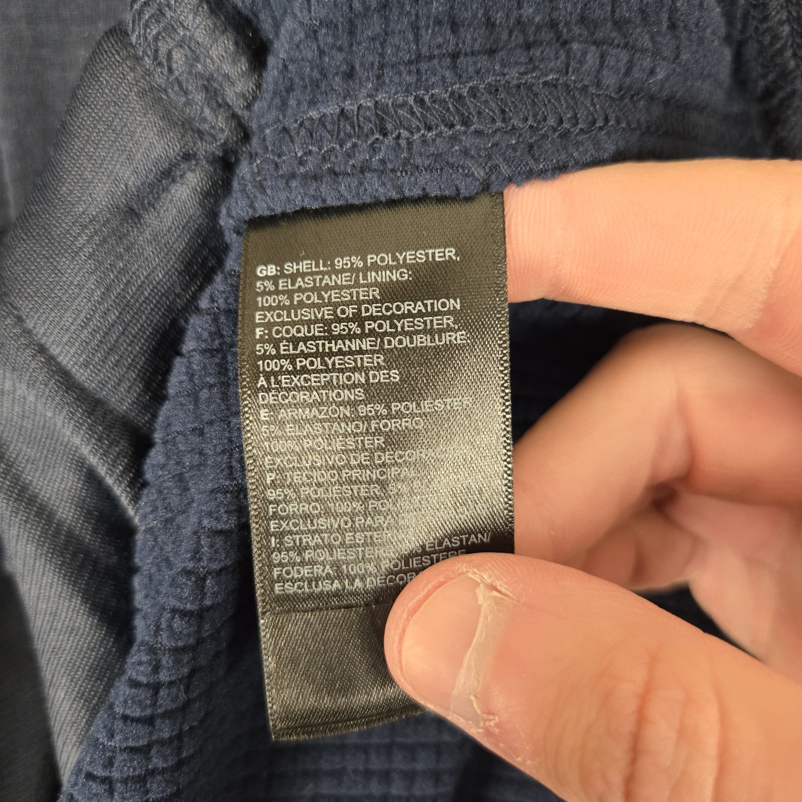 North Face Jacket Mens Small Mountain Peaks Full Zip Fleece Blue Logo NWT thumbnail 9