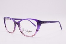 NEW NICOLE MILLER RESORT CATALINA C02 PURPLE AUTHENTIC FRAMES EYEGLASSES 53-16