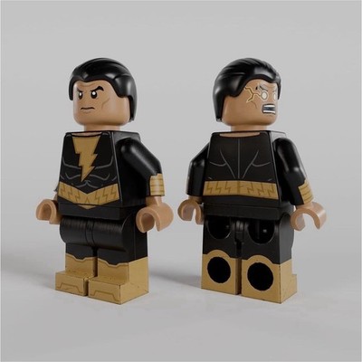 LEGO custom black adam minifigure.by carbon bricks.new!!