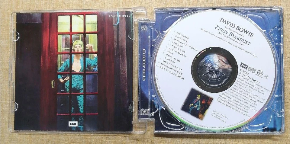 Bowie Ziggy Stardust Dsd Remaster Sacd Hybrid Multichannel Album Music Cd Audio Foto 3 de 4