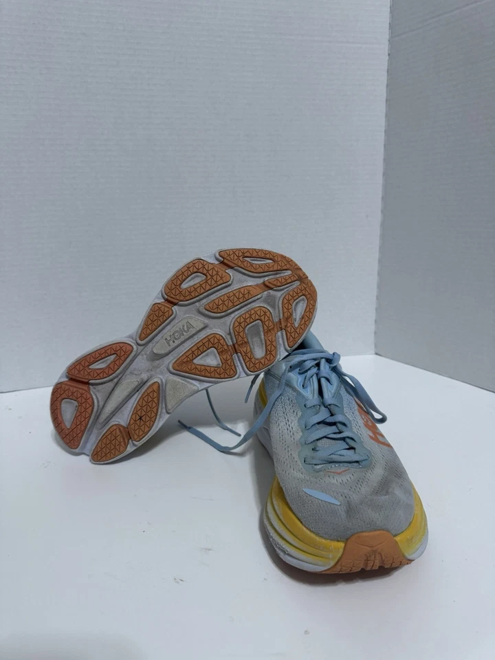 Hoka One One Bondi 8 Mujer Talla 9 Zapatos Anchos Azul Tenis para Correr 1127954 SSCA Foto 4 de 4