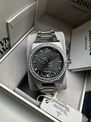 Ladies Vivienne Westwood Charterhouse Grey Dial & Diamond Tone