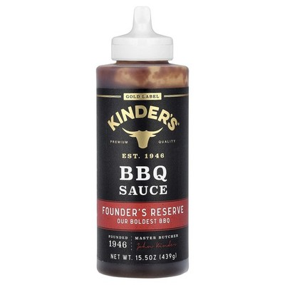 Kinders Bourbon Apple & Founder's Reserve BBQ Sauces, 15.5 oz Each