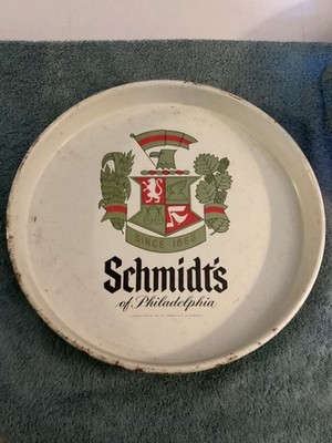 Vintage 13'' Schmidt's of Philadelphia Light Beer Metal Beer Tray Memorabilia
