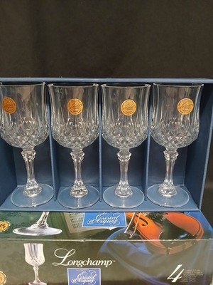 Cristal d'Arques Longchamp Crystal Wine Glasses