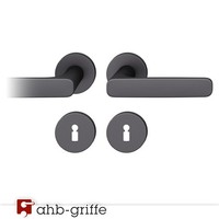 Fsb TüRgriff 1289 Rosette Asl® Schwarz Matt, äHnlich Ral 9005 Bb TüRdrüCker