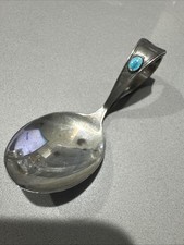 VINTAGE STERLING SILVER BABY SPOON LOOP HANDLE Marked