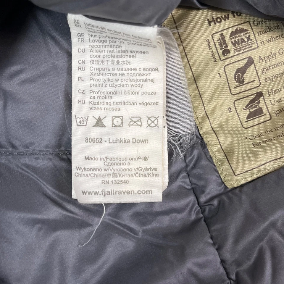 Fjallraven Luhkka Down G-1000 Cape Poncho Faux Fur Hooded Women's Large - Image 3 of 4