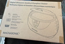 Magnasonic Ultrasonic Cleaner - 20oz Stainless Steel Tank, Digital Timer, 5 Clea
