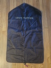 Louis Vuitton Suit Bag Dust Bag Twill Cotton 21" X 38" Approx Black EUC Zip