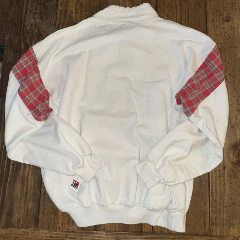 Sudadera Pullover Trench Toronto Blue Jays Vintage Rara Años 90 Acentos a Cuadros L Foto 2 de 4