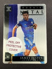 James Justin Rookie Card 2020-21 Panini Impeccable Premier League Metal /57 #11. rookie card picture