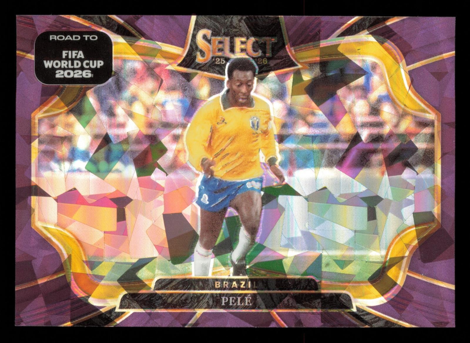 2025-26 Panini Select Road to FIFA World Cup #250 Pele Purple Ice #/599