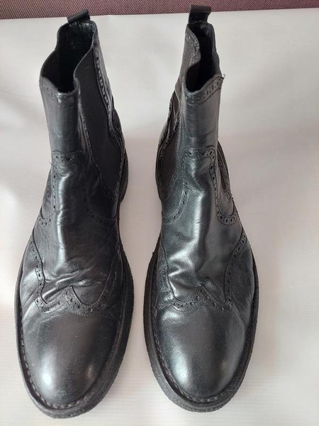Men Carlo Pazolini Boots Black Leather 43