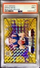 2024 Panini Mosaic Drake Maye Yellow Reactive Rookie Debut #273 PSA 9