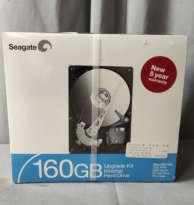 Seagate Barracuda 160GB Internal Hard Drive Upgrade Kit Ultra ATA 100 7200, New