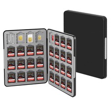73-Slot Magnetic Memory Card Storage Box Waterproof for SD TF SIM Nano SIM Cards