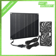 Solar Fan 30W Solar Powered Exhaust Fan for Greenhouses Chicken Coops Pet Houses
