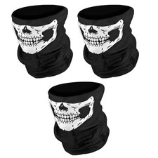 Ghost Face Balaclava 3Pcs Skull Mask Set- Skeleton Motorcycle Gator Mask for Men
